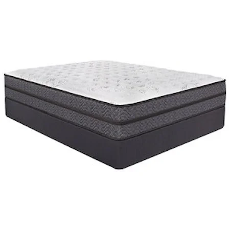 Full 12" Firm Mattress and 5" Black Low Profile Foundation
